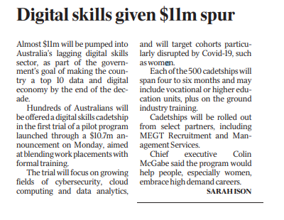Digital skills given $11m spur
