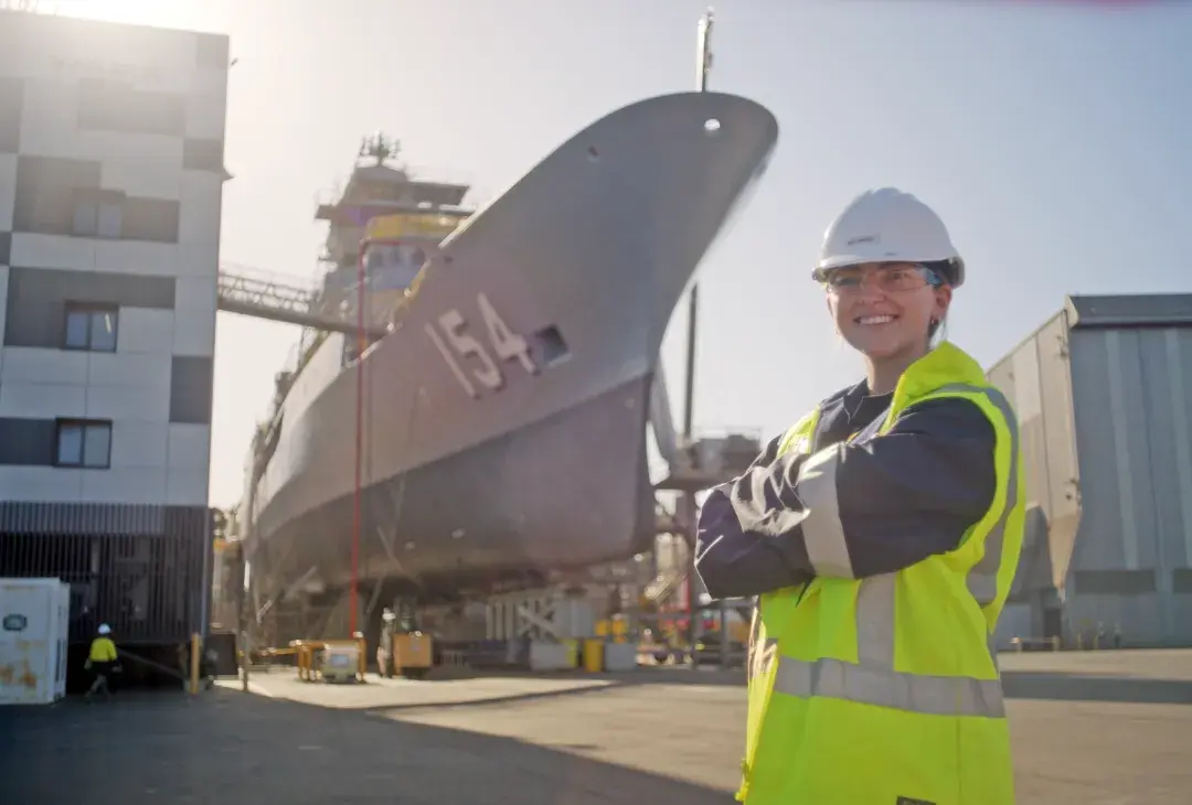 Female tradesman within the defence industry