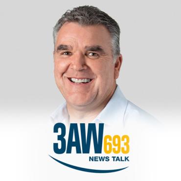 Image of Paul Bennett with 3AW logo