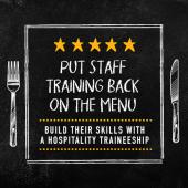 Put staff training back on the menu