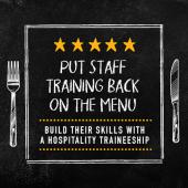 Put staff training back on the menu