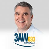 Image of Paul Bennett with 3AW logo