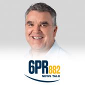 Image of Paul Bennett with 6PR logo