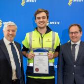 MEGT_MP_Apprentice Rhys Caddy with Matthew Hick and MP Dr Daniel Mulino.jpg