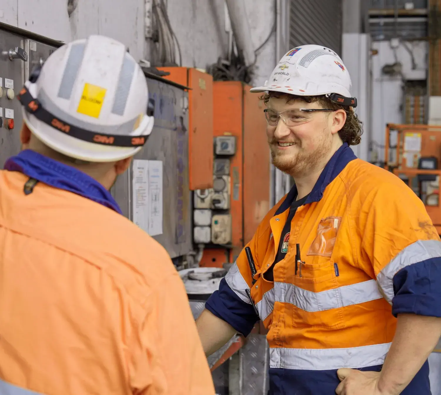 Electrical apprentice with supervisor