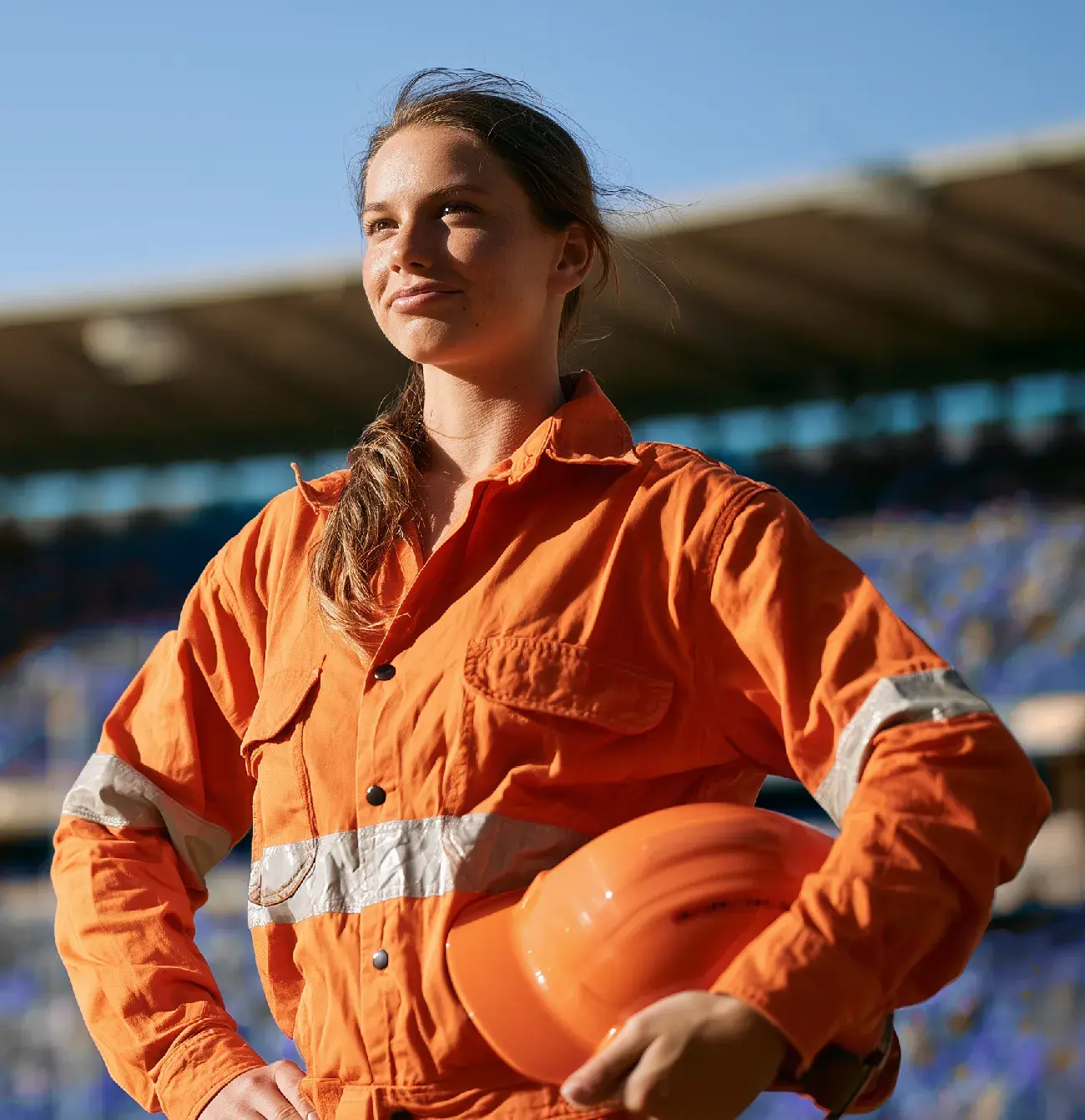 Female apprentice within AFL sporting environment