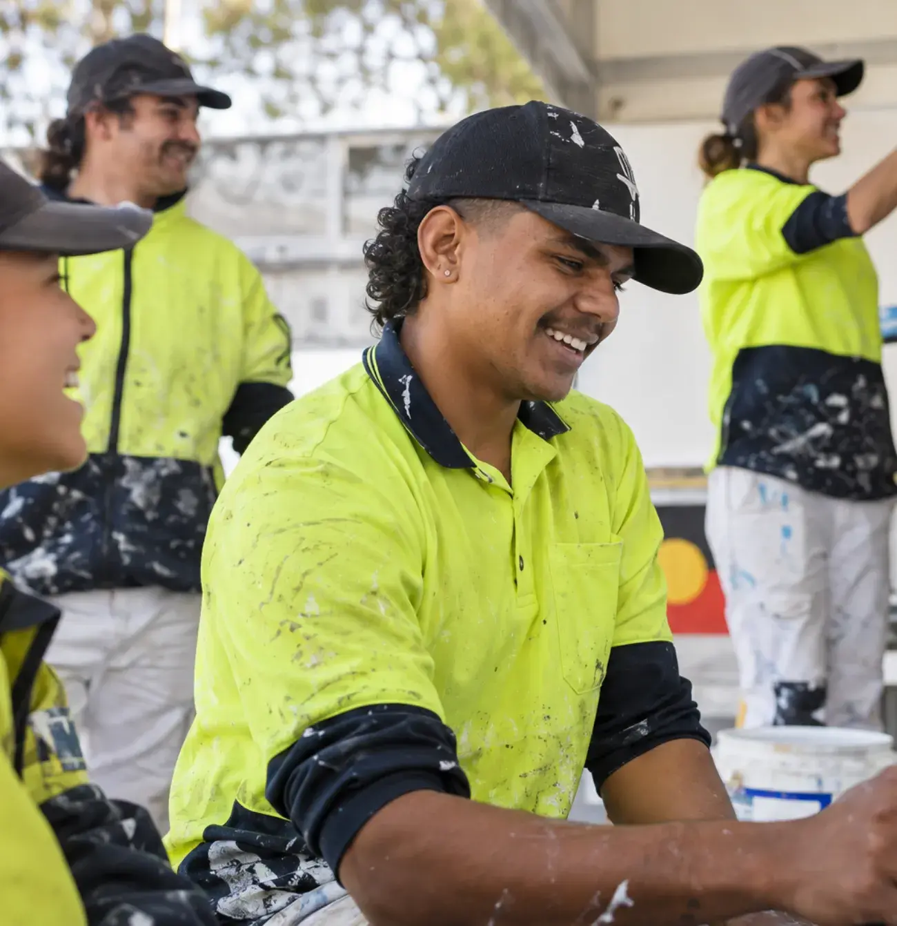 First Nations male smiling