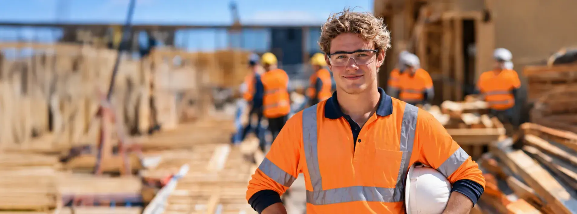 Male worker on a job site